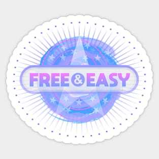 Free and Easy Sticker